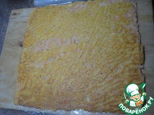 Закусочный морковный рулет