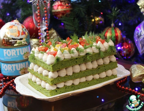 Закусочный шпинатный торт Закусочный шпинатный торт