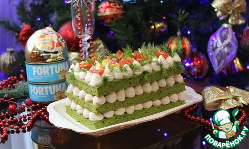 Закусочный шпинатный торт Закусочный шпинатный торт