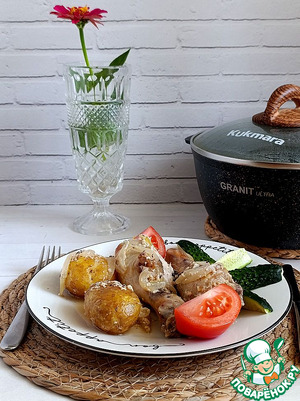Запеченные голени с молодым картофелем