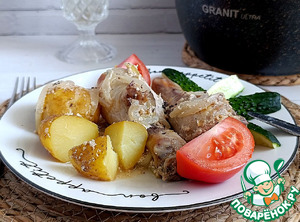 Запеченные голени с молодым картофелем