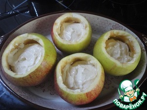 Запеченные яблоки с творожным сыром Запеченные яблоки с творожным сыром