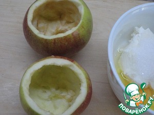 Запеченные яблоки с творожным сыром Запеченные яблоки с творожным сыром