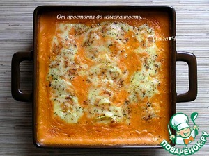 Запеченные кабачки под томатным соусом "Бешамель" Запеченные кабачки под томатным соусом "Бешамель"