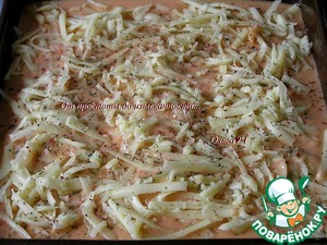 Запеченные кабачки под томатным соусом "Бешамель" Запеченные кабачки под томатным соусом "Бешамель"