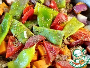 Запеченные котлеты из индейки с овощами Запеченные котлеты из индейки с овощами