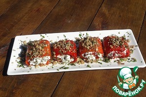 Запеченные перцы с сырной начинкой