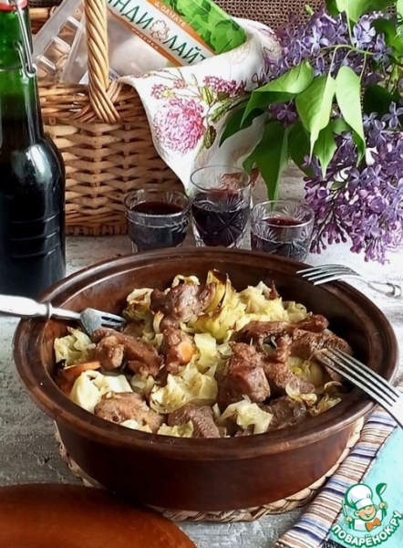 Запечённая пряная индейка с молодой капустой Запечённая пряная индейка с молодой капустой