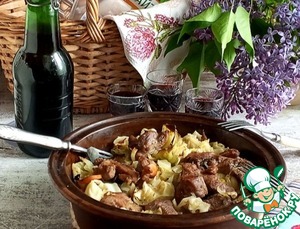 Запечённая пряная индейка с молодой капустой Запечённая пряная индейка с молодой капустой