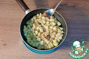 Запечённая пшённая каша с фруктами