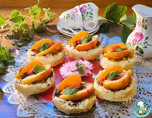Запечённая пшённая каша с фруктами