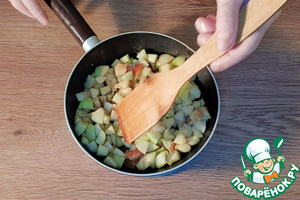 Запечённая пшённая каша с фруктами