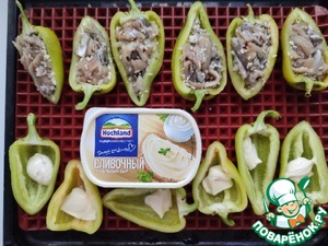 Запечённые перцы с мойвой Запечённые перцы с мойвой