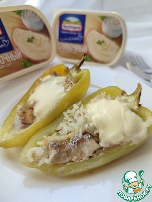 Запечённые перцы с мойвой Запечённые перцы с мойвой