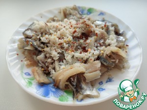 Запечённые перцы с мойвой Запечённые перцы с мойвой