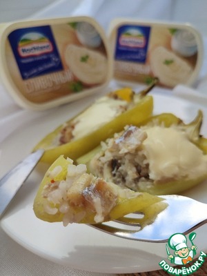 Запечённые перцы с мойвой Запечённые перцы с мойвой