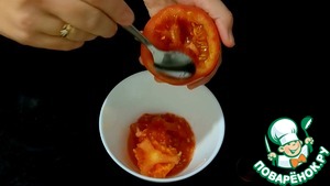 Запечённые помидоры с яйцом и сыром Запечённые помидоры с яйцом и сыром