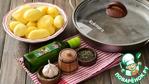Запечённый картофель с чесноком по-провански