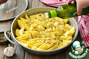 Запечённый картофель с чесноком по-провански