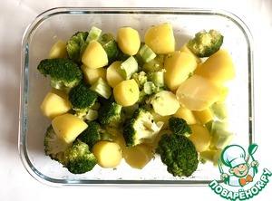 Запеканка из картофеля и брокколи