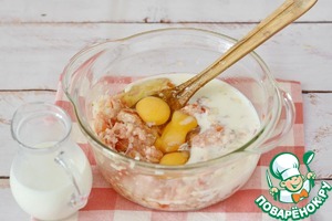 Запеканка из куриного фарша с вермишелью Запеканка из куриного фарша с вермишелью