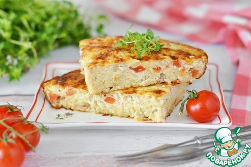 Запеканка из куриного фарша с вермишелью Запеканка из куриного фарша с вермишелью