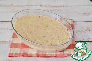 Запеканка из куриного фарша с вермишелью Запеканка из куриного фарша с вермишелью