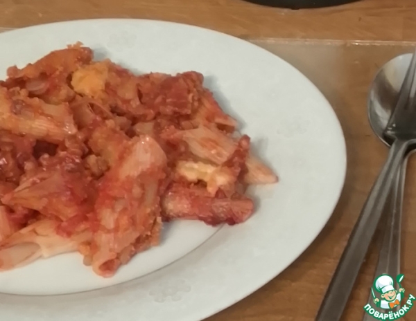 Запеканка из томатов и чечевицы