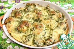 Запеканка с брокколи и творогом Запеканка с брокколи и творогом