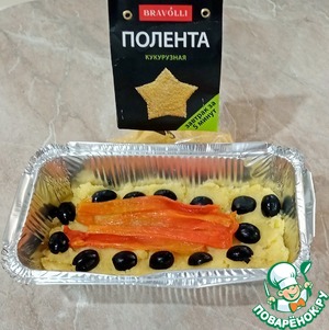 Запеканка с кукурузной полентой