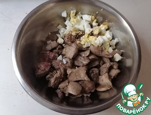 Запеканка с куриной печенью Запеканка с куриной печенью