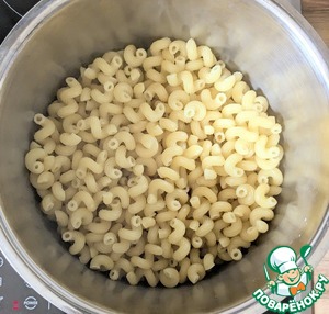 Запеканка с лососем и рожками Запеканка с лососем и рожками