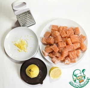 Запеканка с лососем и рожками Запеканка с лососем и рожками