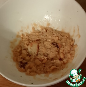 Зелёный лук с жареным чесноком, нутом Зелёный лук с жареным чесноком, нутом