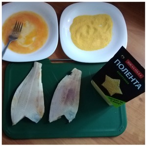 Жареная камбала в хрустящей панировке Жареная камбала в хрустящей панировке