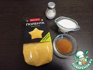 Жареная кукурузная каша с кокосовым сахаром Жареная кукурузная каша с кокосовым сахаром