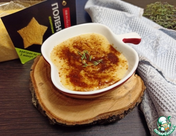 Жареная кукурузная каша с кокосовым сахаром Жареная кукурузная каша с кокосовым сахаром