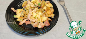 Жаренная картошка с мясом