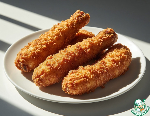 Жареные шейки курицы в панировке Жареные шейки курицы в панировке