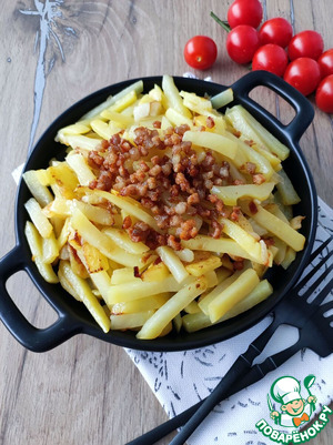 Жареный картофель по мотивам "Сарладез" Жареный картофель по мотивам "Сарладез"