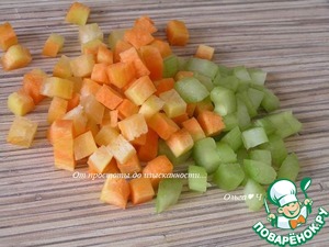 Жареный картофель с овощным рагу Жареный картофель с овощным рагу