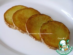 Жареный картофель с овощным рагу Жареный картофель с овощным рагу