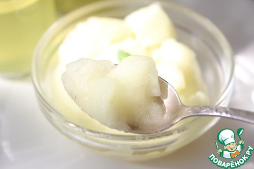 Желе и сорбет "Мохито"