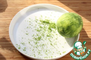 Желе и сорбет "Мохито"