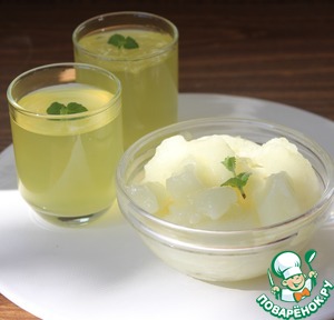 Желе и сорбет "Мохито"