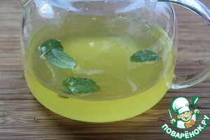 Желе и сорбет "Мохито"