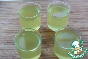 Желе и сорбет "Мохито"