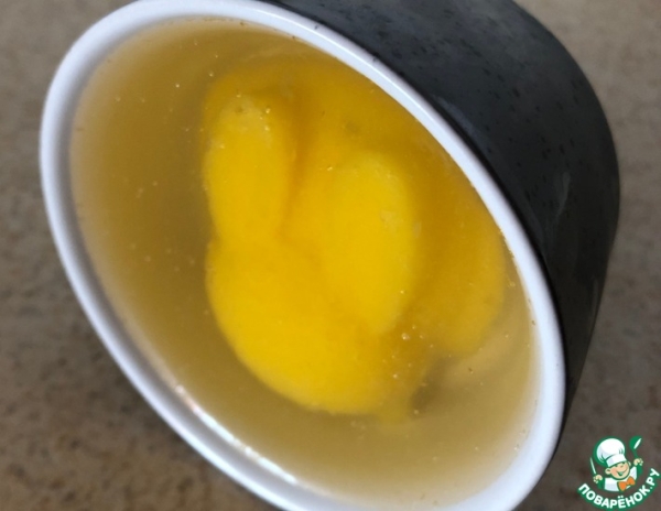 Желе "Солнечный зайчик" с ананасовым смузи