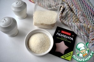 Звездочки из поленты с ягодным киселем Звездочки из поленты с ягодным киселем